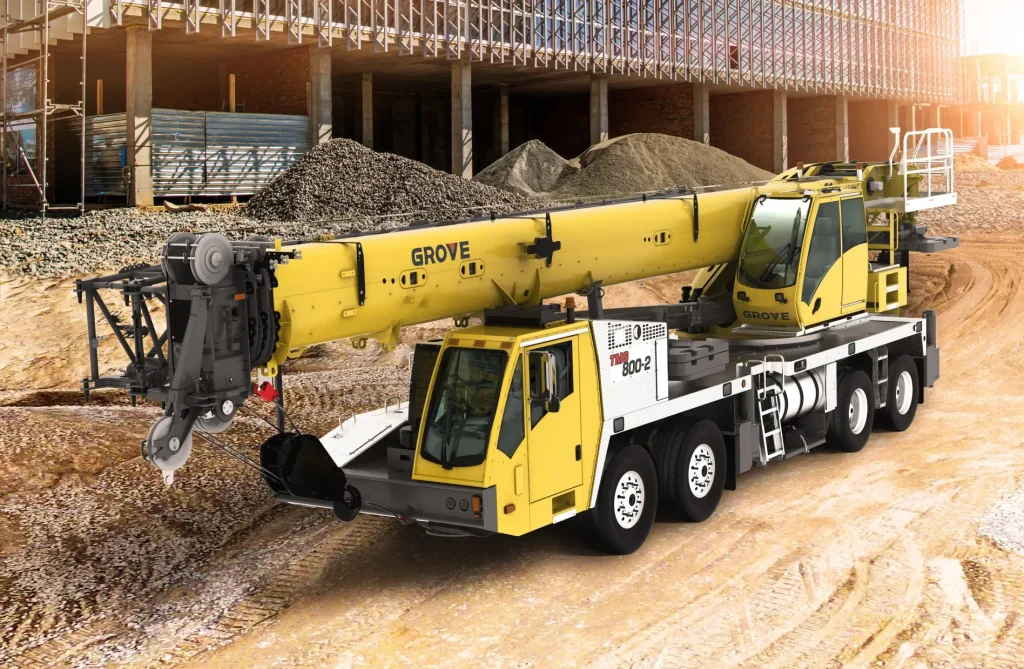 New-Grove-TMS800 in a contruction location