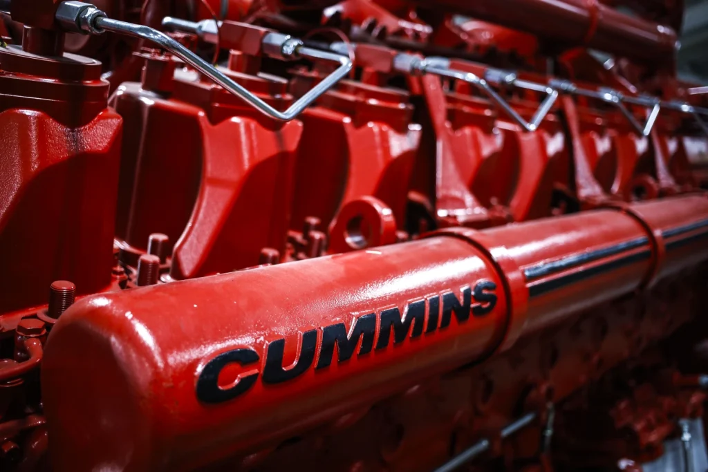 cummins-engine red color