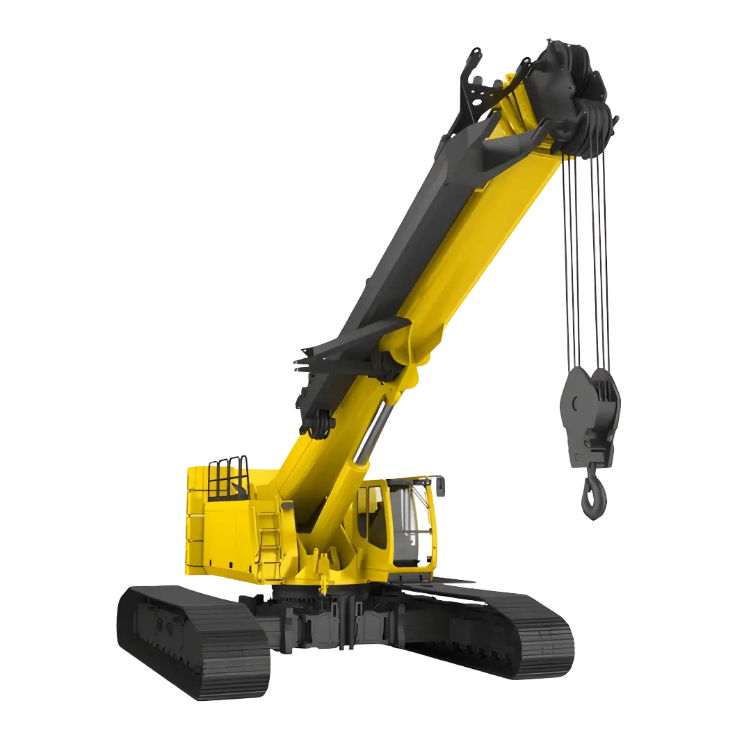 mobile crane isolated vector